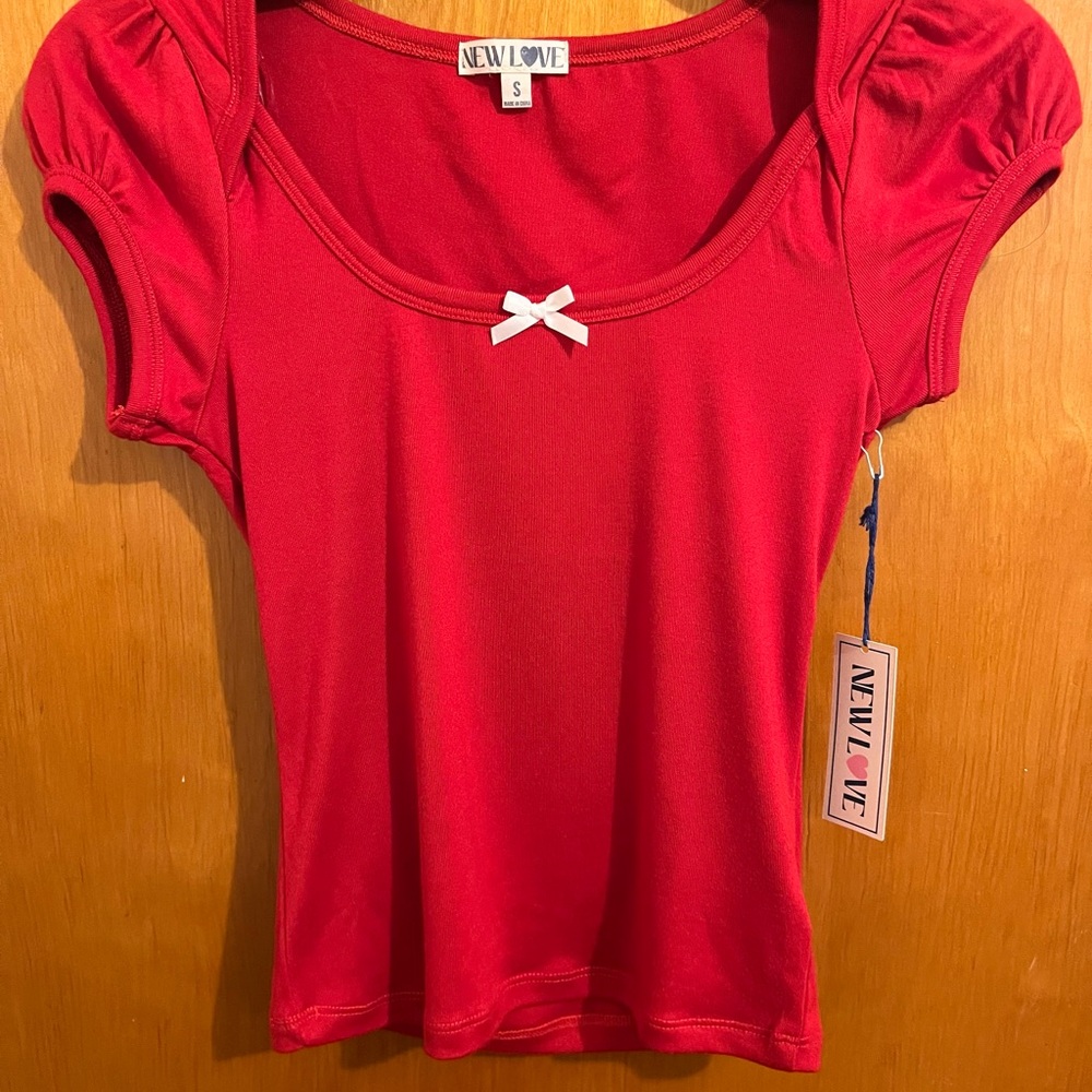 Scarlet Puff Sleeve Top